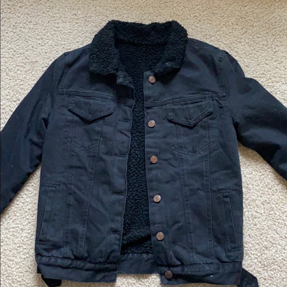 Black jean jacket
